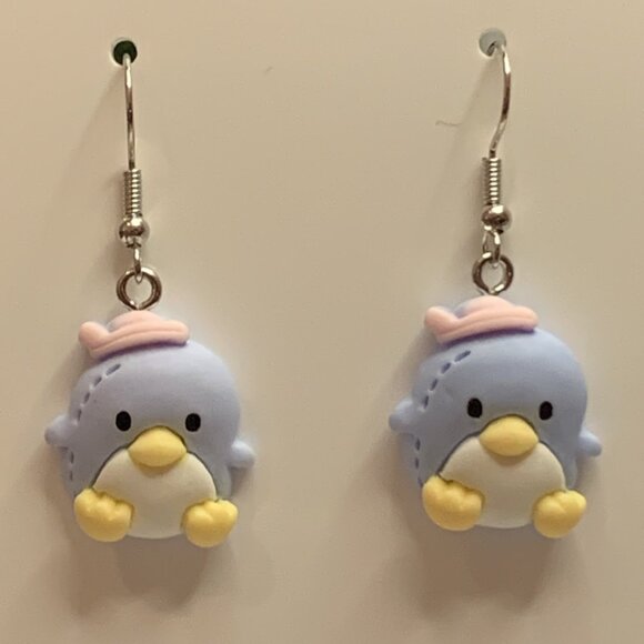 Penguin Earring, Silly Animal Earring, Penguin Jewelry, Gift Idea, Penguin Charm - Picture 4 of 7